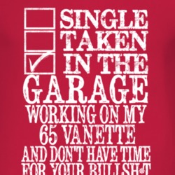 Single Taken In The Garage With 1965 Vanette T Shirt