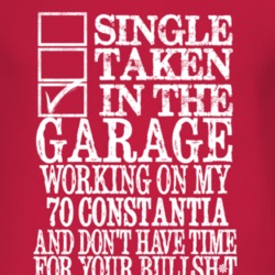 Single Taken In The Garage With 1970 Chevy Constantia T Shirt