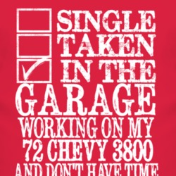 Single Taken In The Garage With 1972 Chevy 3800 T Shirt