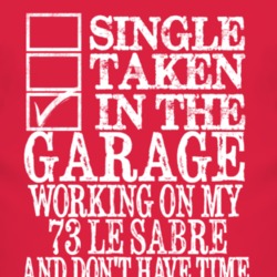Single Taken In The Garage With 1973 BUICK LE SABRE T Shirt
