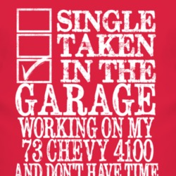 Single Taken In The Garage With 1973 Chevy 4100 T Shirt