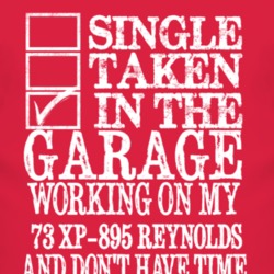 Single Taken In The Garage With 1973 Chevy XP-895 Reynolds T Shirt