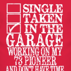 Single Taken In The Garage With 1973 Pioneer T Shirt