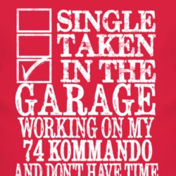 Single Taken In The Garage With 1974 Chevy Kommando T Shirt