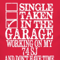 Single Taken In The Garage With 1974 SJ T Shirt