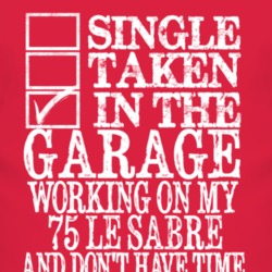 Single Taken In The Garage With 1975 BUICK LE SABRE T Shirt