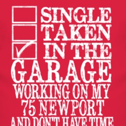 Single Taken In The Garage With 1975 Chrysler Newport T Shirt