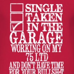 Single Taken In The Garage With 1975 LTD T Shirt