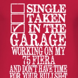 Single Taken In The Garage With 1975 Fiera T Shirt