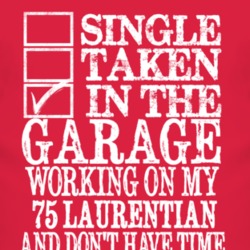 Single Taken In The Garage With 1975 Pontiac Laurentian T Shirt