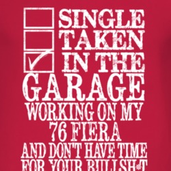 Single Taken In The Garage With 1976 Fiera T Shirt