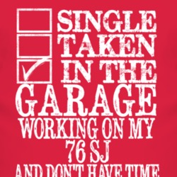 Single Taken In The Garage With 1976 SJ T Shirt