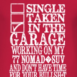 Single Taken In The Garage With 1977 Chevy Nomad?SUV T Shirt