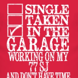 Single Taken In The Garage With 1977 SJ T Shirt