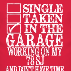 Single Taken In The Garage With 1978 SJ T Shirt