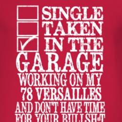 Single Taken In The Garage With 1978 Lincoln Versailles T Shirt