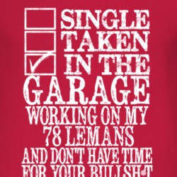 Single Taken In The Garage With 1978 Pontiac LeMans T Shirt