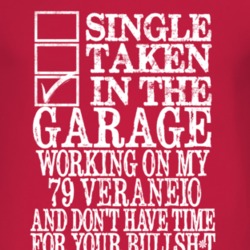 Single Taken In The Garage With 1979 Chevy Veraneio T Shirt
