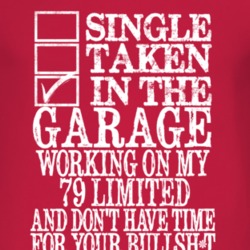 Single Taken In The Garage With 1979 Limited T Shirt