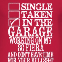 Single Taken In The Garage With 1980 Fiera T Shirt