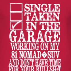 Single Taken In The Garage With 1981 Chevy Nomad?SUV T Shirt