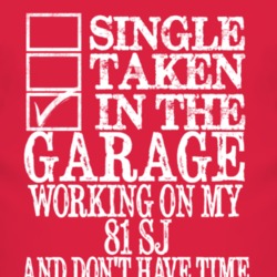 Single Taken In The Garage With 1981 SJ T Shirt