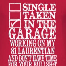 Single Taken In The Garage With 1981 Pontiac Laurentian T Shirt