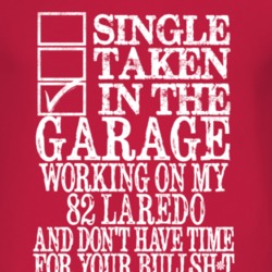 Single Taken In The Garage With 1982 Laredo T Shirt