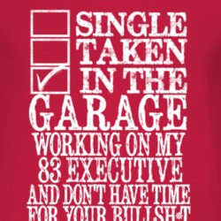 Single Taken In The Garage With 1983 Chrysler Executive T Shirt