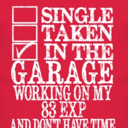 Single Taken In The Garage With 1983 EXP T Shirt