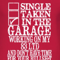 Single Taken In The Garage With 1983 LTD T Shirt