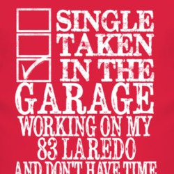 Single Taken In The Garage With 1983 Laredo T Shirt