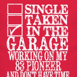 Single Taken In The Garage With 1983 Pioneer T Shirt