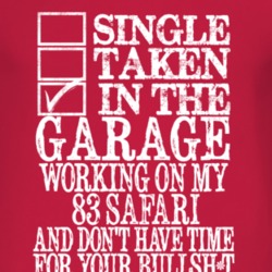 Single Taken In The Garage With 1983 Pontiac Safari T Shirt