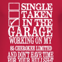 Single Taken In The Garage With 1985 Cherokee Limited T Shirt