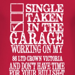 Single Taken In The Garage With 1986 LTD Crown Victoria T Shirt