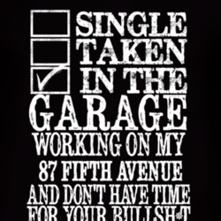 Single Taken In The Garage With 1987 Chrysler Fifth Avenue T Shirt
