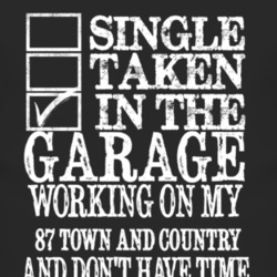 Single Taken In The Garage With 1987 Chrysler Town and Country T Shirt