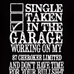Single Taken In The Garage With 1987 Cherokee Limited T Shirt