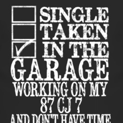 Single Taken In The Garage With 1987 CJ 7 T Shirt