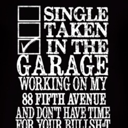 Single Taken In The Garage With 1988 Chrysler Fifth Avenue T Shirt
