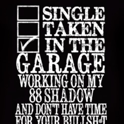 Single Taken In The Garage With 1988 Dodge Shadow T Shirt