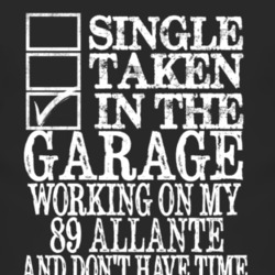 Single Taken In The Garage With 1989 Cadillac Allante T Shirt