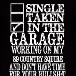 Single Taken In The Garage With 1989 Country Squire T Shirt