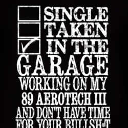 Single Taken In The Garage With 1989 Oldsmobile Aerotech Iii T Shirt