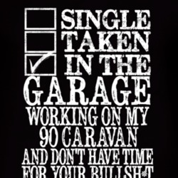 Single Taken In The Garage With 1990 Dodge Caravan T Shirt