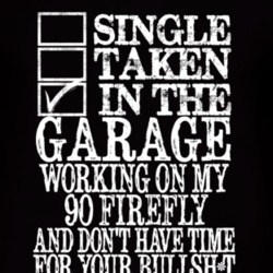 Single Taken In The Garage With 1990 Pontiac Firefly T Shirt