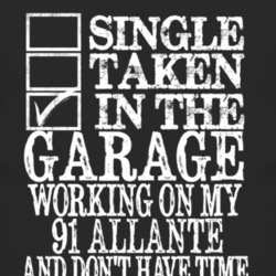 Single Taken In The Garage With 1991 Cadillac Allante T Shirt
