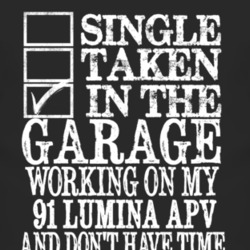 Single Taken In The Garage With 1991 Chevy Lumina APV T Shirt