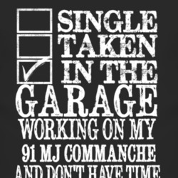 Single Taken In The Garage With 1991 MJ Commanche T Shirt